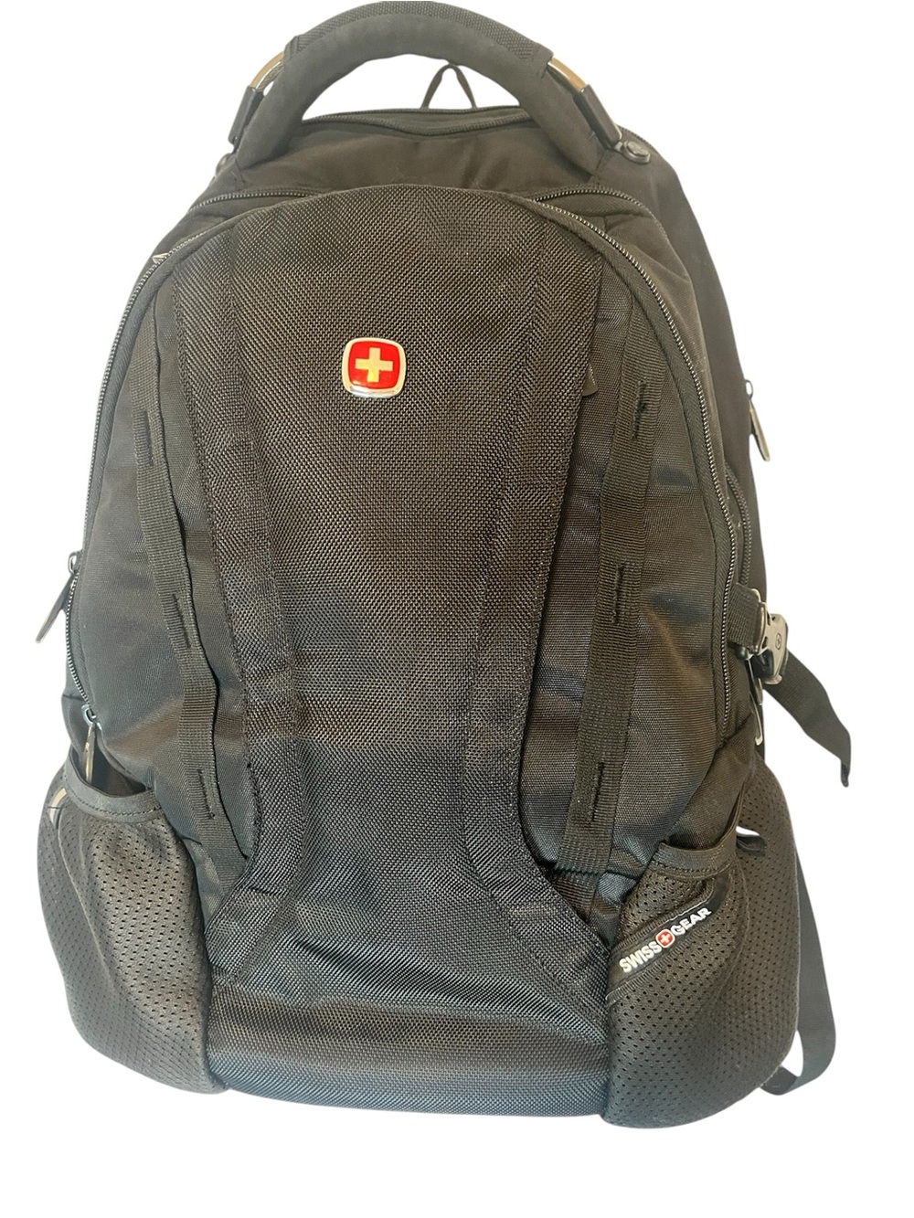 SwissGear Black and Red Logo Travel Backpack Excellent condition